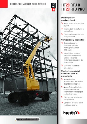 Wheeled Telescopic Boom Lifts Haulotte HT28 RTJ PRO