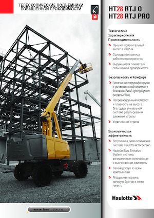 Wheeled Telescopic Boom Lifts Haulotte HT28 RTJ PRO