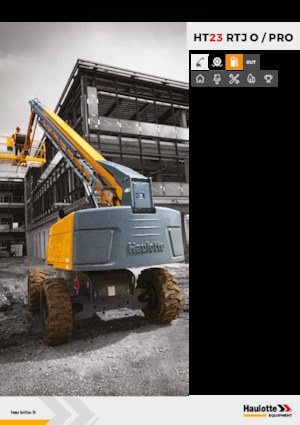 Wheeled Telescopic Boom Lifts Haulotte HT23 RTJ PRO