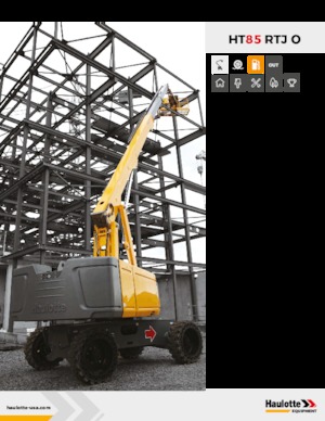 Wheeled Telescopic Boom Lifts Haulotte HT85 RTJ O