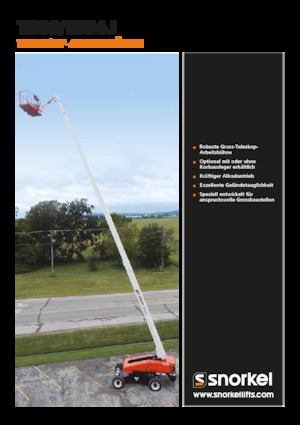 Tekerlekli Teleskopik Bomlu Vinçler Snorkel TB86J