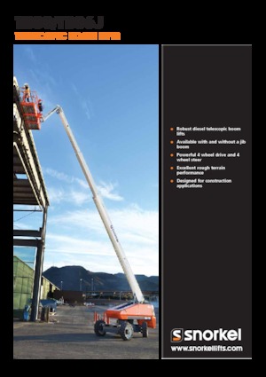 Wheeled Telescopic Boom Lifts Snorkel TB86J