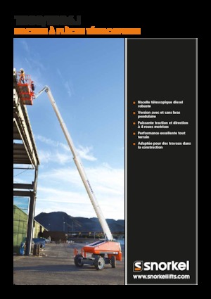 Tekerlekli Teleskopik Bomlu Vinçler Snorkel TB86J