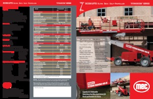 Wheeled Telescopic Boom Lifts MEC TITAN BOOM 40-S