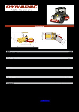 Üç tekerlekli makaralar Dynapac CS 142