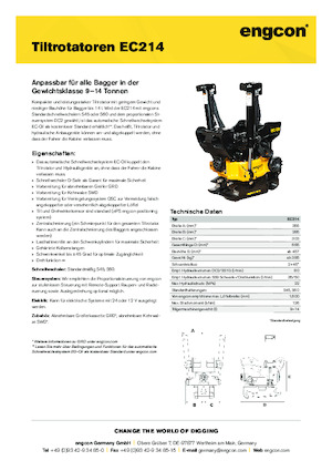 Tiltrotatorler engcon EC214