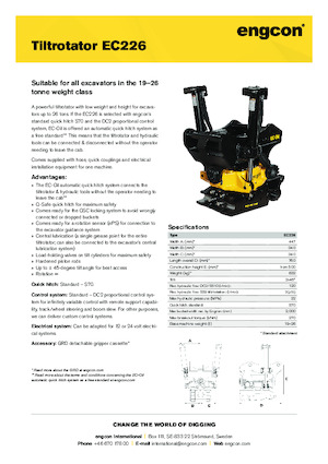 Tiltrotatorler engcon EC226