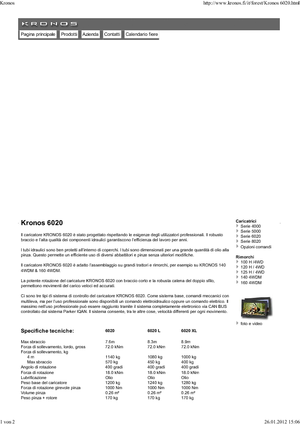 Timber loading cranes Kronos 6020 L 