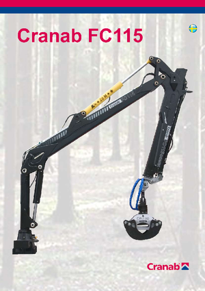 Timber loading cranes Cranab FC 115 Combi