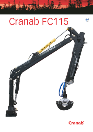 Timber loading cranes Cranab FC 115 Combi