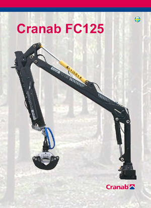 Timber loading cranes Cranab FC 125 Combi