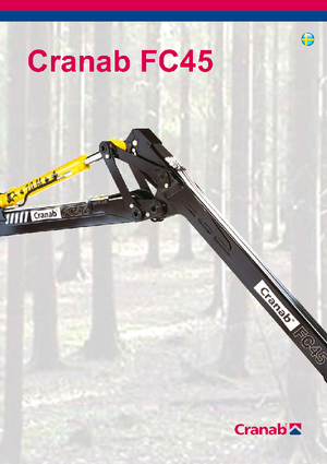 Timber loading cranes Cranab FC 45 Tele
