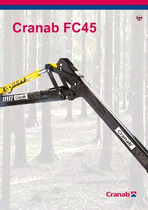 Timber loading cranes Cranab FC 45 DT