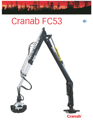 Timber loading cranes Cranab FC 53 DT
