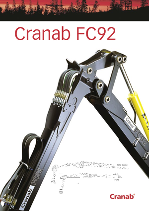 Timber loading cranes Cranab FC 92 Combi
