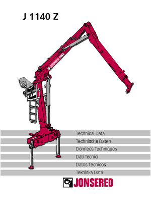 Kereste yükleme vinçleri Jonsered J 1140 Z