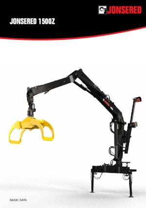 Timber loading cranes Jonsered J 1500Z 80