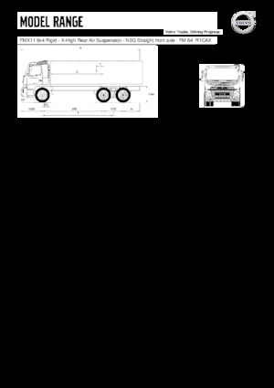 Rigid Chassis Volvo Trucks FMX11.330 6x4 Rigid - X-High