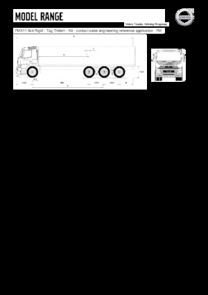 Rigid Chassis Volvo Trucks FMX11.350 8x4 Rigid - Tag Tridem