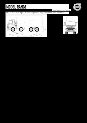 Rigid Chassis Volvo Trucks FMX11.330 8x4 X-High Rigid