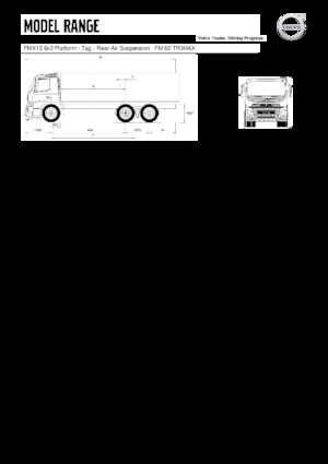 Rigid Chassis Volvo Trucks FMX13.420 6x2 Platform - Tag