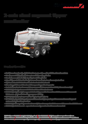 Dump Trailers / Tipper Semi Trailers Schwarzmüller 2-axle steel segment tipper semitrailer - wheelbase 1,810 mm