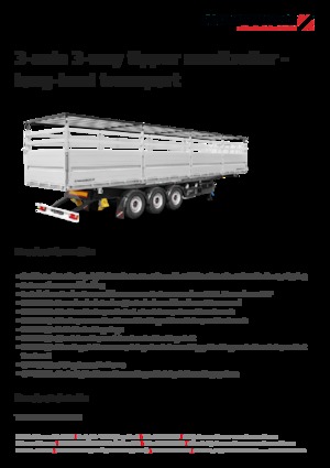 Dump Trailers / Tipper Semi Trailers Schwarzmüller 3-axle 3-way tipper semitrailer - long-haul transport