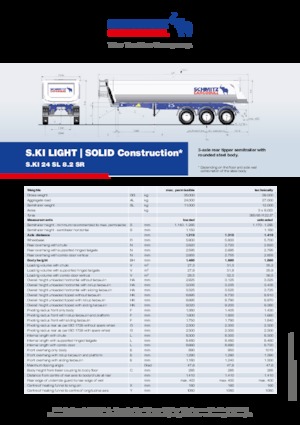 Damperli yarı römorklar Schmitz Cargobull S.KI SOLID 24 SL 8.2 SR