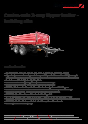 Dump Trailers / Tipper Trailers Schwarzmüller Centre-axle 3-way tipper trailer - building site