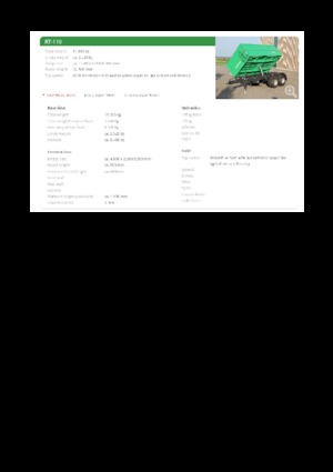 Tipping trailers Reisch RT-110