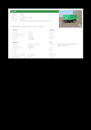 Tipping trailers Reisch RT-130