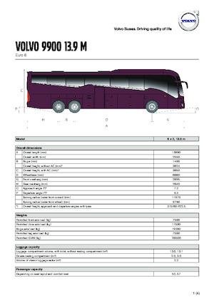 Tur araçları Volvo Buses 9900 13.9