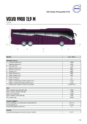 Touring / Motor Choaches Volvo Buses 9900 13.9