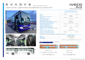 Touring / Motor Choaches Iveco Evadys 13m