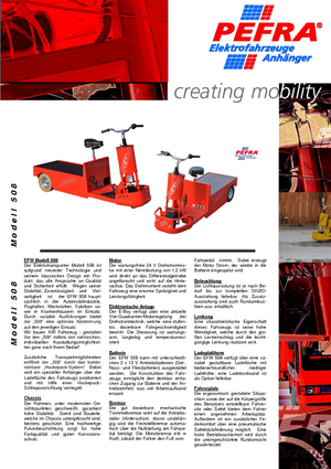 Tow tractors PEFRA 508