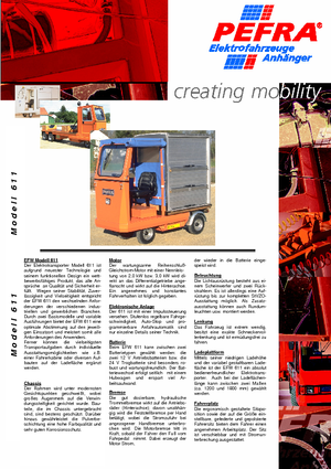 Tow tractors PEFRA 611/1800