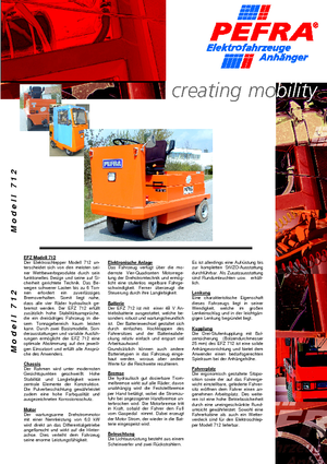 Çekici traktörler PEFRA 712/7,5