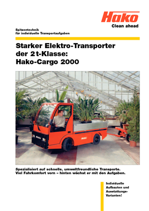 Tow tractors Hako Cargo 2000