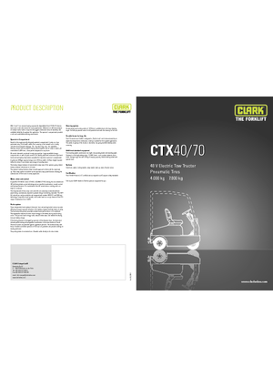 Tow tractors Clark CTX 40