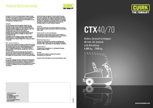 Tow tractors Clark CTX 40