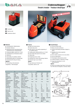 Tow tractors Baka EFS 1