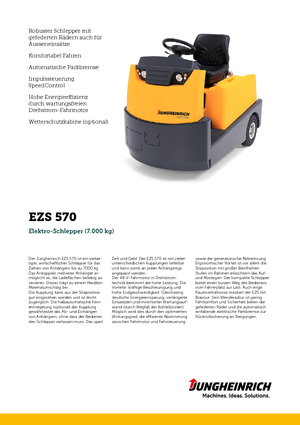 Tow tractors Jungheinrich ESZ 570