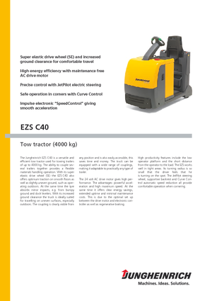 Tow tractors Jungheinrich EZS C40