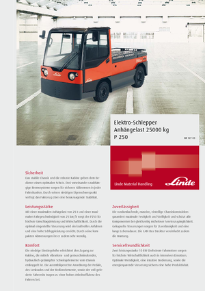 Tow tractors Linde P250 LWB