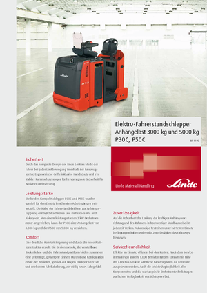 Tow tractors Linde P30 C