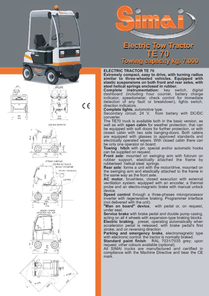 Tow tractors Simai TE 70 ac