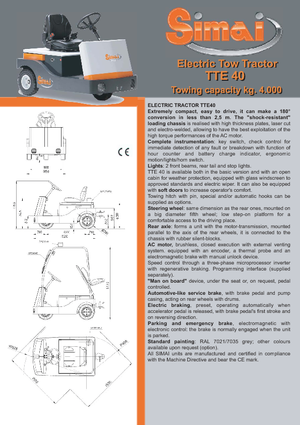 Çekici traktörler Simai TTE 40 ac