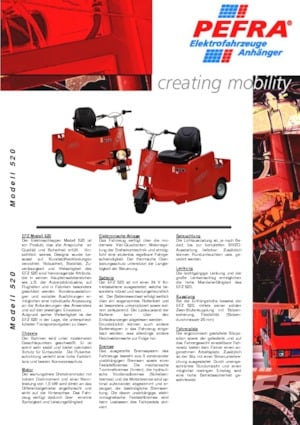 Tow tractors PEFRA 520/2.5