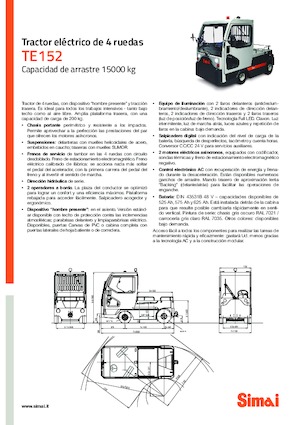 Tow tractors Simai TE 152