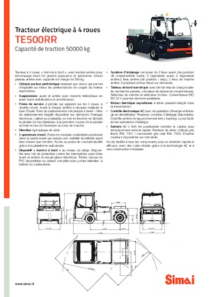 Çekici traktörler Simai TE 500 RR
